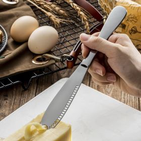 Multifunction 3 In 1 Stainless Steel Butter Cutter Knife Cream Knife Western Bread Jam Knife Cheese Spreader 3 In 1 Stainless Steel Butter Spread