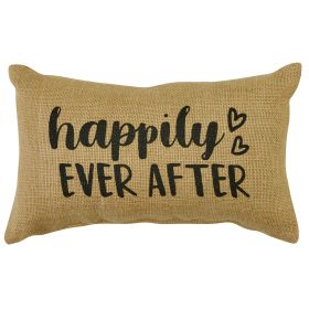 Happily Ever After Sentiment Pillow 12" x 7"