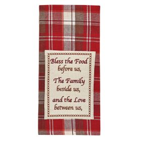 Fireside Plaid Decorative Dishtowel