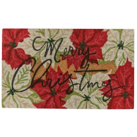 Poinsettia Pine Doormat