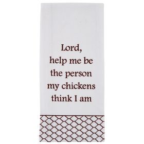Lord, Help Me Flour Sack Printed Dishtowel
