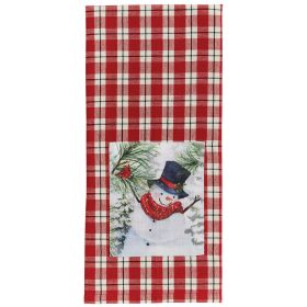 Flurry Snowman Decorative Dishtowel
