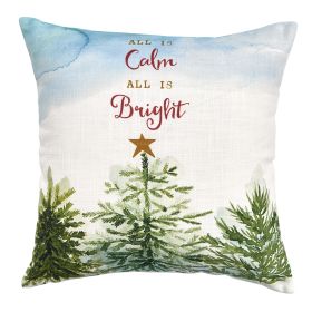 Rustic Christmas 16" Pillow Set Feather Down Insert