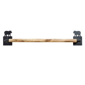 Wild Woods Bear Towel Bar 24"