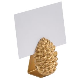 Patricia Heaton Home Pinecone Placecard Holder - Gold