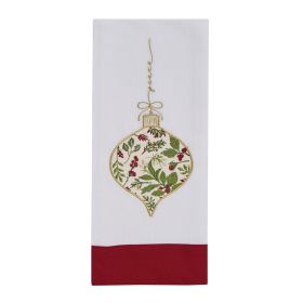 Peace Embroidered-Applique Dishtowel