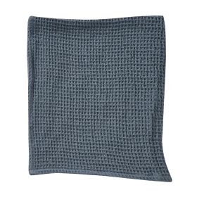 Solid Waffle Dishtowel - Blue
