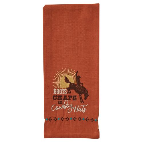 Boots, Chaps And Cowboy Hats Dishtowel