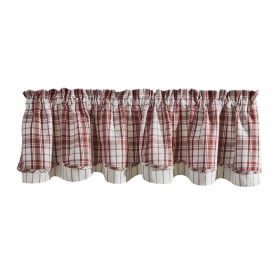 Homestyle Lined Layered Valance 16" L