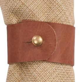Rustic Leather Napkin Ring