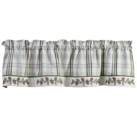Ponderosa Pine Bordered Valance 14" L