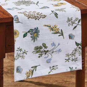 Flower Market Table Runner 54" L