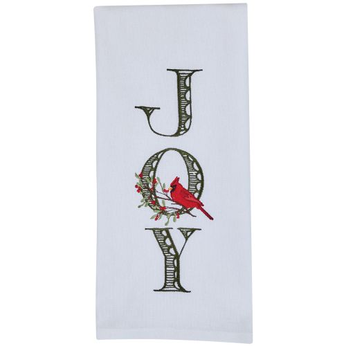 Joy With Cardinal Dishtowel