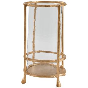 Patricia Heaton Home Gold Bark Pillar Holder