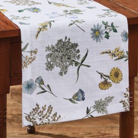 Flower Market Table Runner 36" L