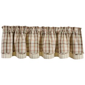 Edgewood Lined Layered Valance 16" L