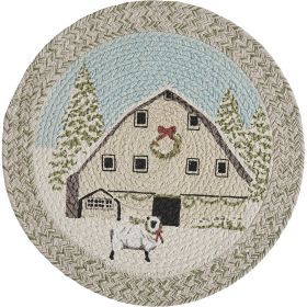 Humble Beginnings Braided Placemat 15"  Dia