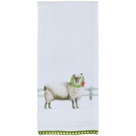 Merry Christmas Ewe  Dishtowel