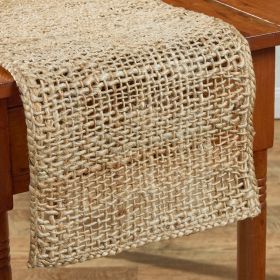 Jute Woven Table Runner 36"L