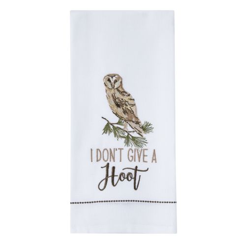 I Don'T Give A Hoot Decorative Dishtowel