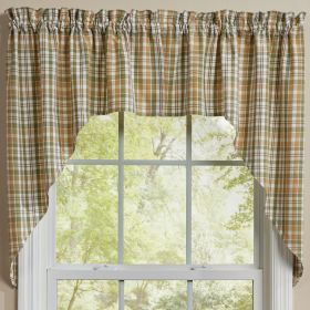 Farmstead Plaid Swags 36"L