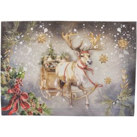 Snow Globe Reindeer Placemat