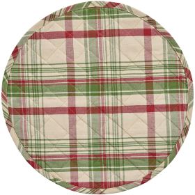 Up On The Housetop Quilted Placemat 15" Dia