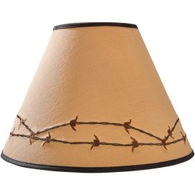 Barbed Wire Embroidered Lampshade 14"