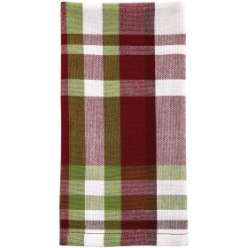 Happy Holidays Plaid Napkin