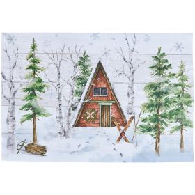 Snowflake Lodge Placemat - Cabin