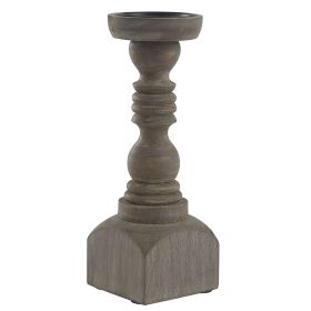 Brighton Wood Candlestick - 12"