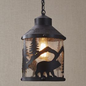 Black Bear Pendant Light