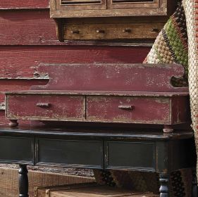 Counter Shelf - Aged Red