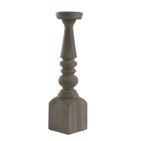 Brighton Wood Candlestick - 18"