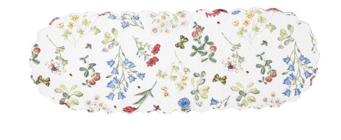 Wildflower Scalloped Table Runner - 36"L