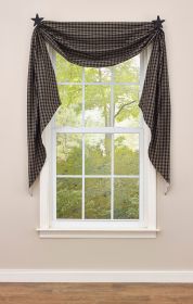 Sturbridge Lined Fishtail Swag - Black