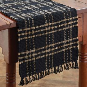 Sturbridge Chindi Table Runner - 54"L - Black