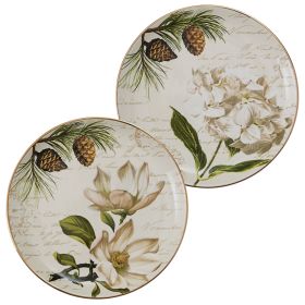 Wintertime Salad Plate Set