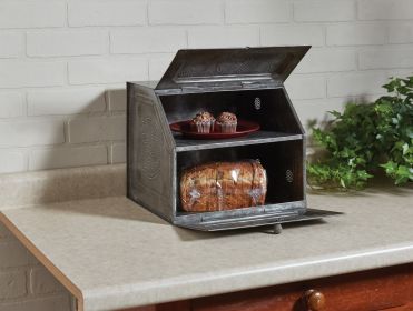 Star Metal Bread Box - Galvanized