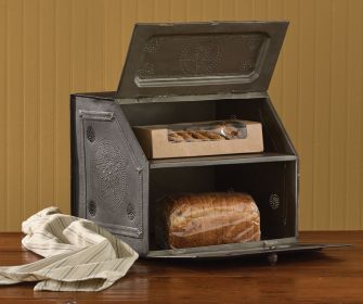 Black Star Metal Bread Box