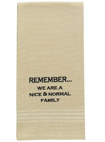 Remember Embroidered Dishtowel