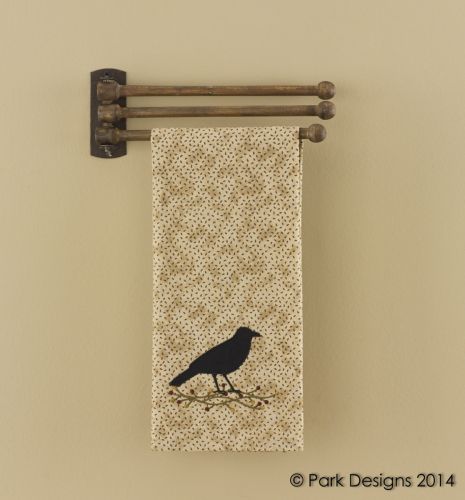 3 Prong Wood Towel Rack