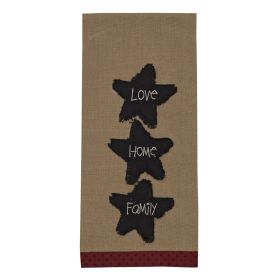 Love Home Family Embroidered Dishtowel