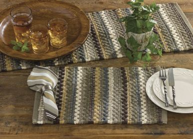 Mineral Stripe Table Runner - Chindi - 36"L