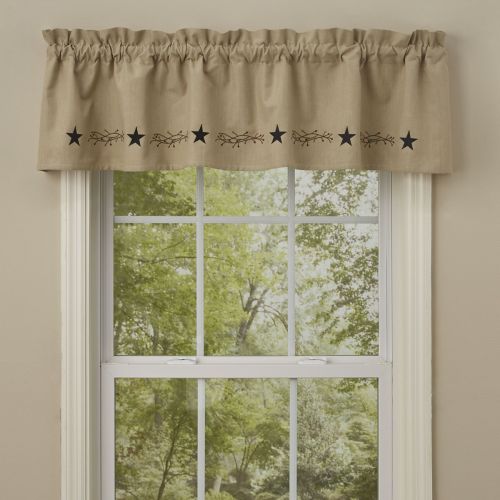 Star Vine Embroiderd Valance