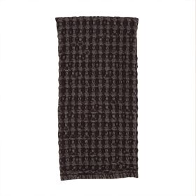 Waffle Weave Towel Chocolate Brown
