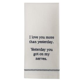 Yesterday Sentiment Dishtowel