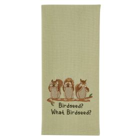What Birdseed Embroidered Dishtowel