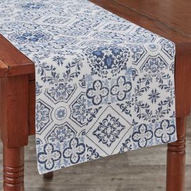 Williamsburg Delft Tile Runner 72"L