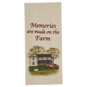 Memories On Farm Dishtowel